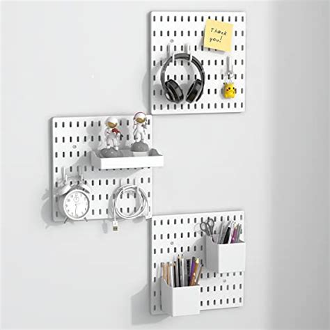 Nafenai Pegboard Combination Wall Organizer Kit 4 Pieces Pegboard And