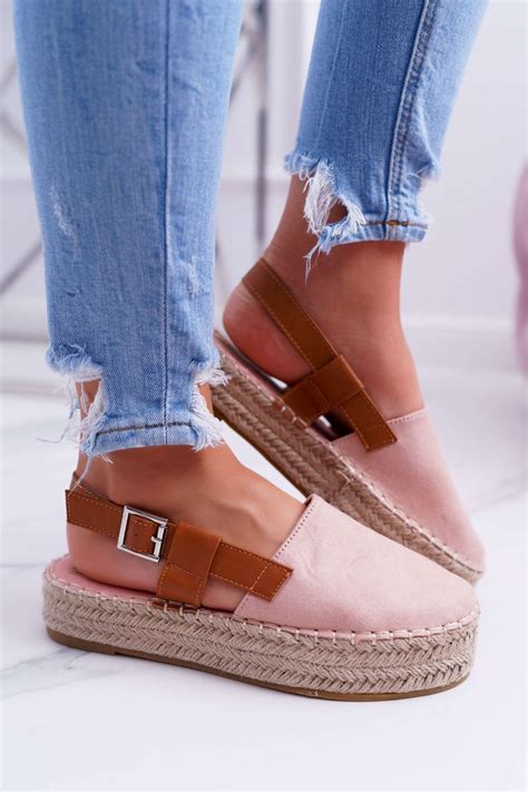 Espadryle Damskie Zamszowe Na Platformie R Owe Parteno Bugo Pl