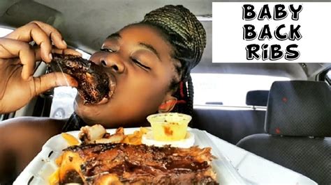 Baby Back Ribs Mukbang Featuring T Youtube