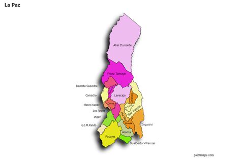 Genera Grafico De Mapa De La Paz