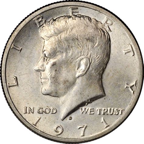 D Kennedy Half Dollar Struck On A Silver Planchet Au