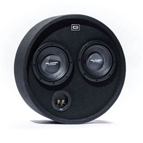 GLADEN RS 8 RB Dual 2 X 20 Cm Woofer In Round Box D B Inbouwstation