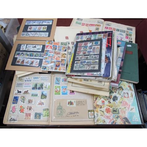 A Collection Of World Stamps Early To Modern Housed In Six Junior