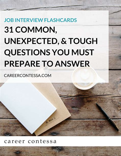 Job Interview Flashcards Common Unexpected Tough Questions You