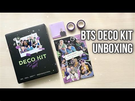 BTS DECO KIT Unboxing Обзор Распаковка Анбоксинг YouTube