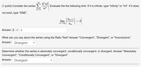 Solved Consider The Series Sigma N 1 Infinity Evaluate Chegg