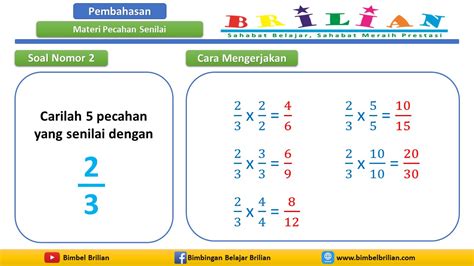 Cara Mencari Pecahan Senilai Dengan Mudah Dilengkapi Video Bimbel