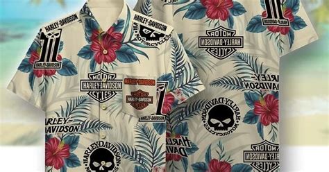 Harley Davidson Aloha Hawaiian Shirt