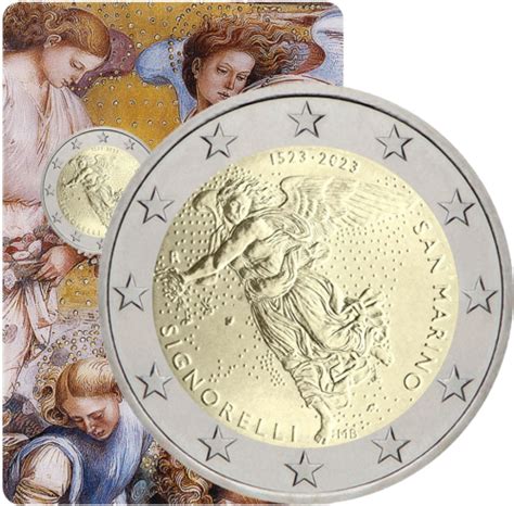 2023 San Marino Signorelli 2 Euro BU Coin On Card Florinus Lt