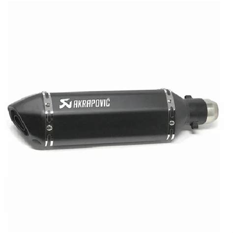 Black Stainless Steel Akrapovic Exhaust Silencer For Bikes At Best