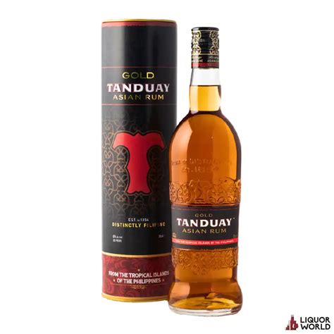 Tanduay Asian Rum Gold 700ml Liquor World