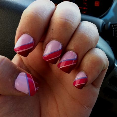 My Pink Pinstripe Nails Nails 2020 Nails Pink Nails