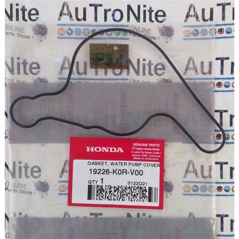 Jual Gasket Water Pump Cover Radiator 19226 K0r V00 Original Honda Air