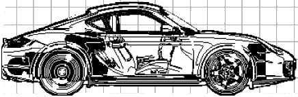 Porsche Cayman S Coupe Blueprints Free Outlines