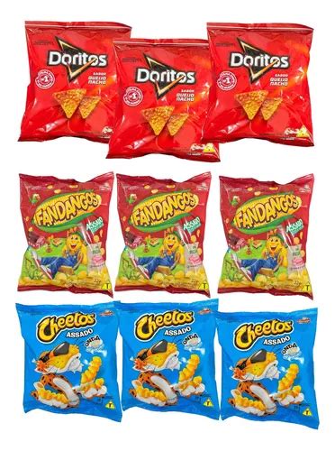 Kit Un Mini Salgadinho Fandangos Doritos Cheetos Parcelamento