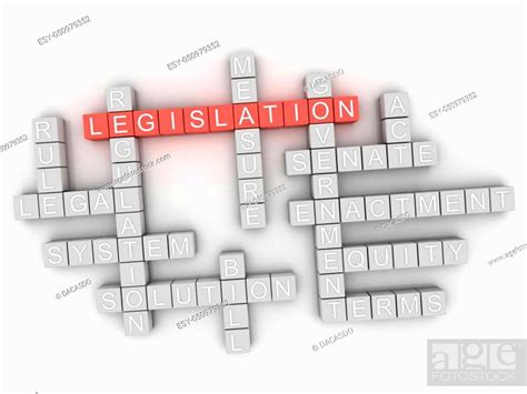 D Legislation Word Cloud Concept Stock Photo Picture And Low Budget