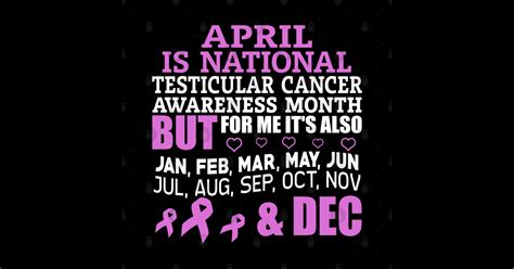 April Is National Testicular Cancer Awareness Month Testicular Cancer