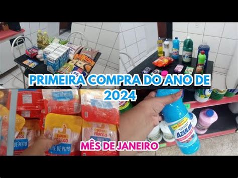 COMPRAS DO MÊS DE JANEIRO DE 2024 VALORES DE TUDO VLOG NO