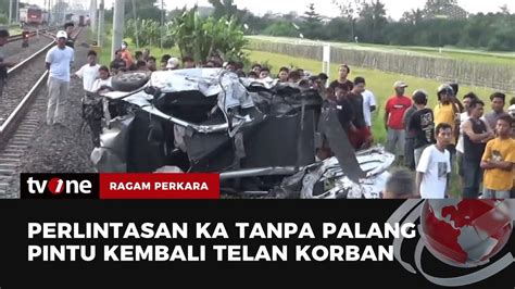 Dua Orang Tewas Pada Insiden Tabrakan Minibus Dan Kereta Api Ragam