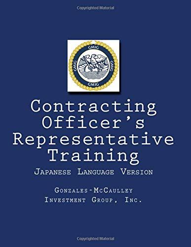 Contract Officer Representative Training