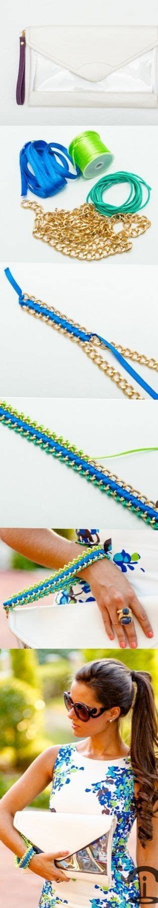 Crimenes De La Moda DIY Neon Chain Clutch Diy Jewlery Diy Jewelry