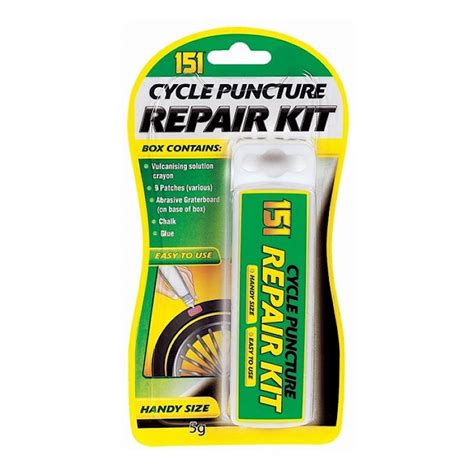 151 Tyre Inner Tube Cycle Puncture Repair Kit 00028A Sealants And