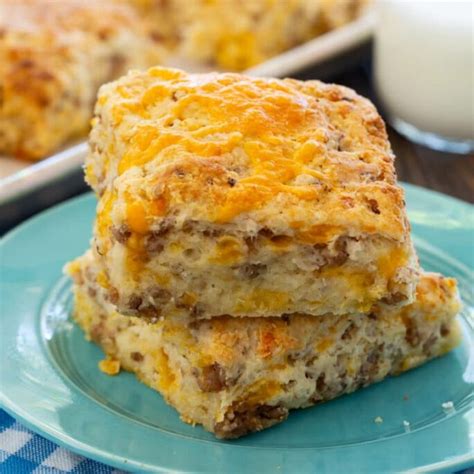 Sausage Cheese Biscuits - Spicy Southern Kitchen