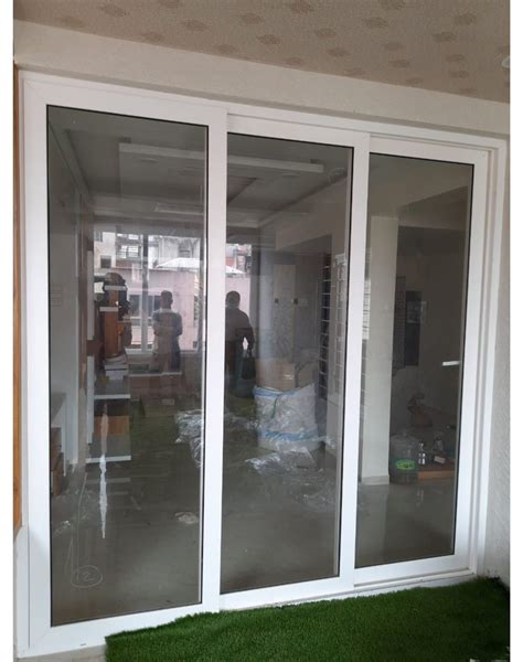 Pristine White Upvc Sliding Door For Home Interior At Rs Square