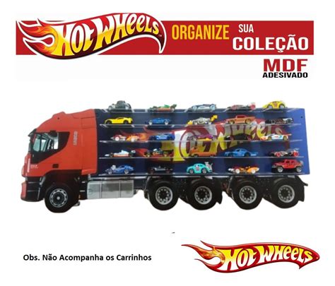 Carreta Caminhão Carrinhos Hot Wheels Prateleira Parede Mercado Livre