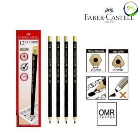 Faber Castell Exam Grade Box B Pencil Tri Grip Graphite Pencil