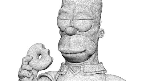 Homer Simpson For 3d Print Stl 3d Model 3d Printable Cgtrader