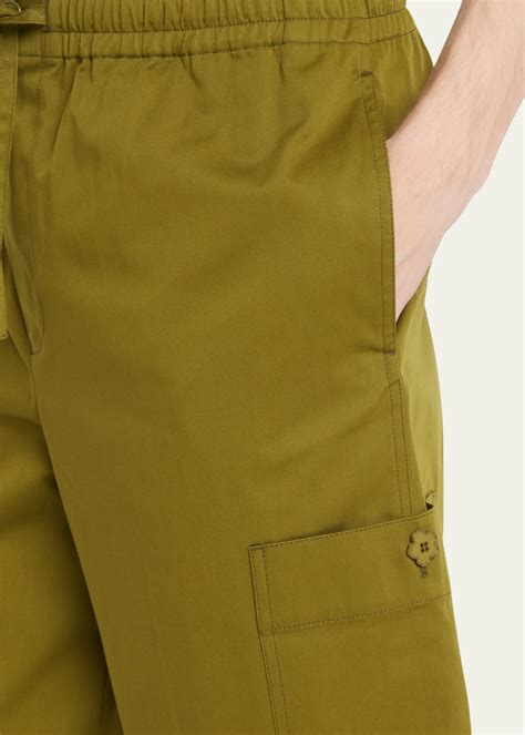 Kenzo Men S Gabardine Cargo Pants Bergdorf Goodman