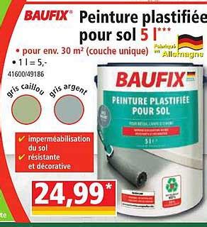 Promo Peinture Plastifi E Pour Sol L Baufix Chez Norma Icatalogue Fr