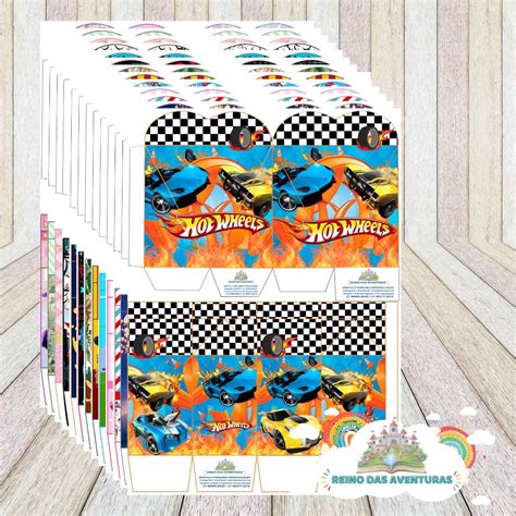 Envio imediato Kit c 20und CAIXA MILK e CAIXA CORAÇÃO lembrancinhas TEMA HOT WHEELS sem nome
