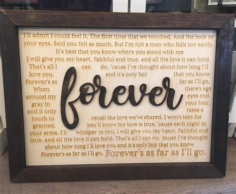 Personalized Song Lyrics Wood Sign