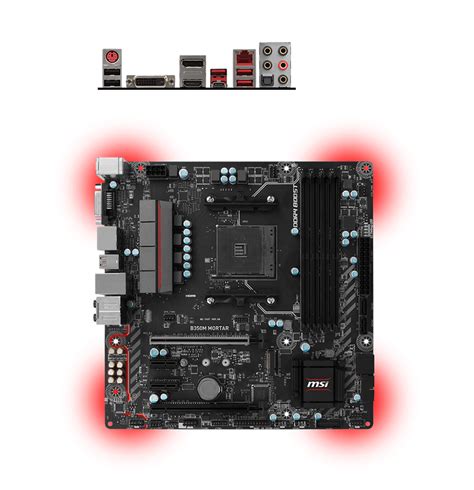 Buy MSI B350M Mortar Motherboard [B350M-MORTAR] | PC Case Gear Australia