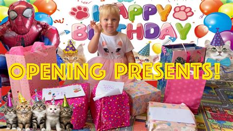 Happy Birthday To Me Opening My 4th Birthday Presents Youtube