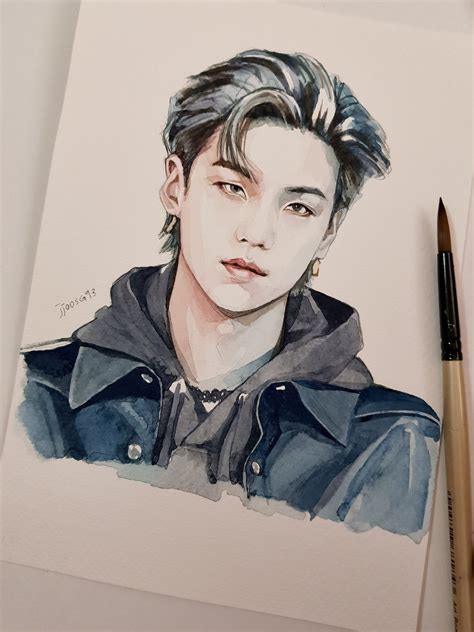 On Twitter Suga Kpop Drawings Bts Drawings