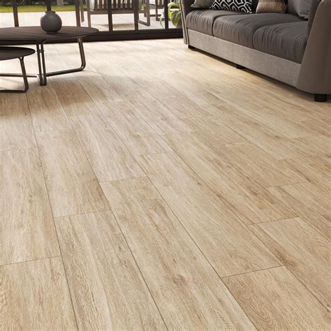 Japandi Oak 8x48 Wood Look Tile Flooring Large Format Porcelain Tile