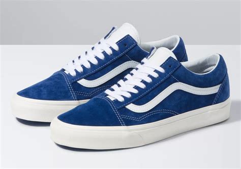 Vans Old Skool Pig Suede Blue White Release Info