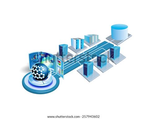 Enterprise System Integration Architecture This Image Stock