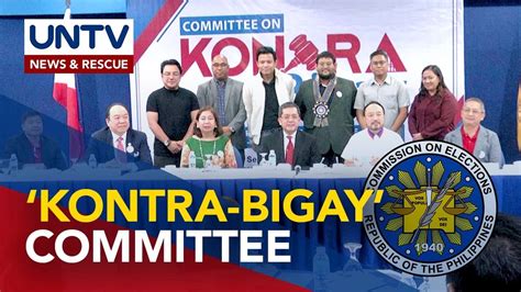 Comelec Launches Committee On ‘kontra Bigay To Prosecute Vote Buying