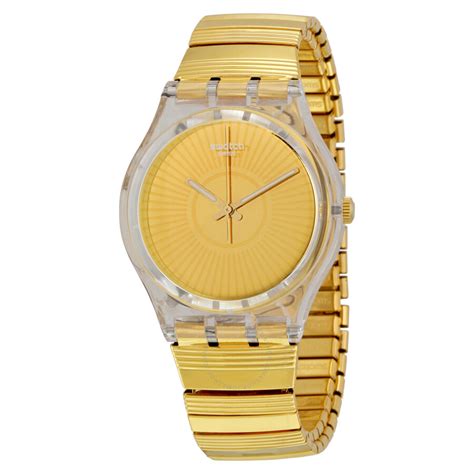 Swatch Purity Gold Dial Expandable Gold-tone Ladies Watch GE244B - Originals - Swatch - Watches ...