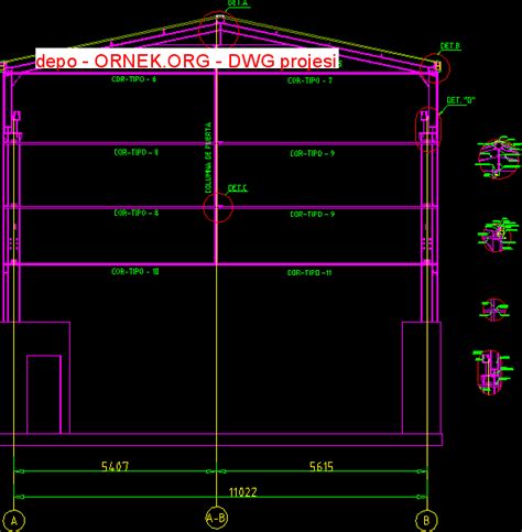 Proje Sitesi Poligon Autocad Projesi