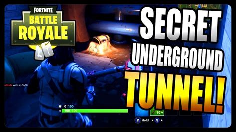 Fortnite Battle Royale Secret Underground Tunnel LOOT INSIDE YouTube