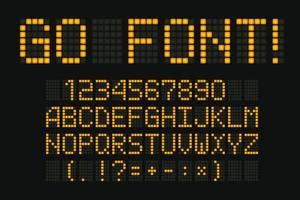 Digital Led Font