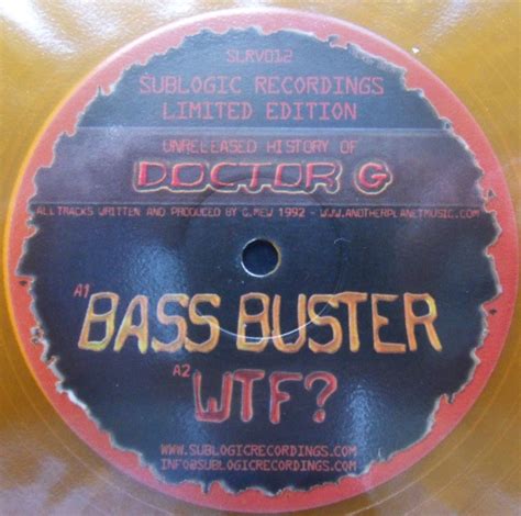 Doctor G - Unreleased History Of Doctor G | Releases | Discogs