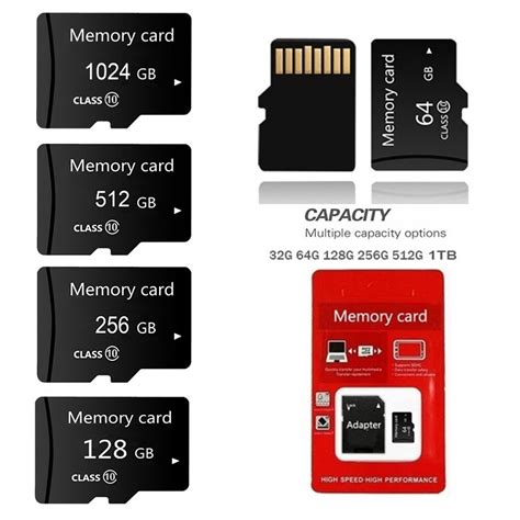 1TB Cartão De Memória 512GB 256GB 128GB TF SD Mini Card Para Telefone