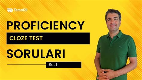 Proficiency Hazırlık Cloze Test Çalışması Set 01 YouTube