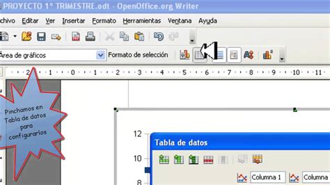 Insertar y dar formato a gráficos en openoffice Writer YouTube